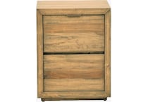 napa brown two drawer   