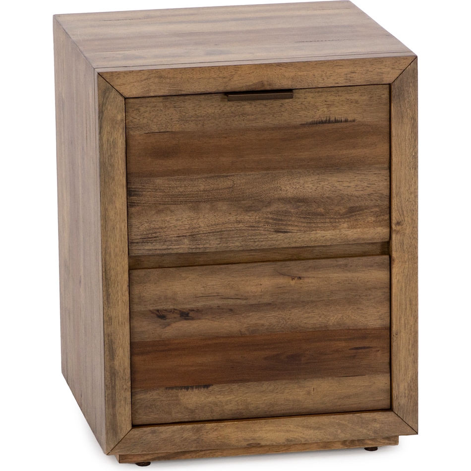 napa brown two drawer   