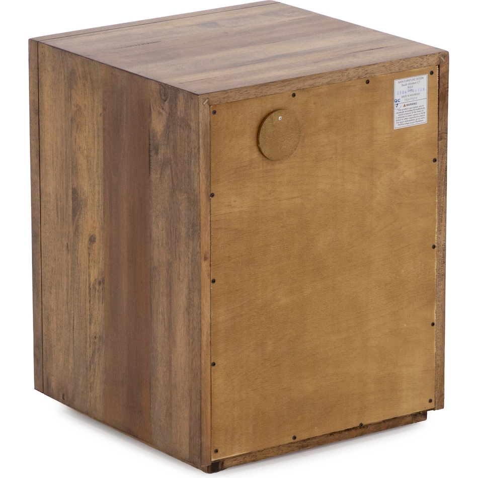 napa brown two drawer   