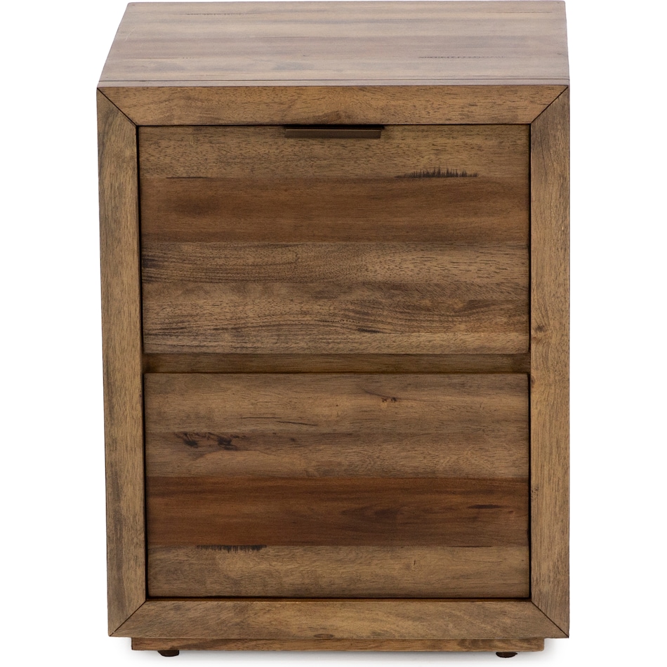 napa brown two drawer   