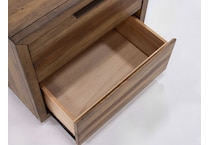 napa brown two drawer   