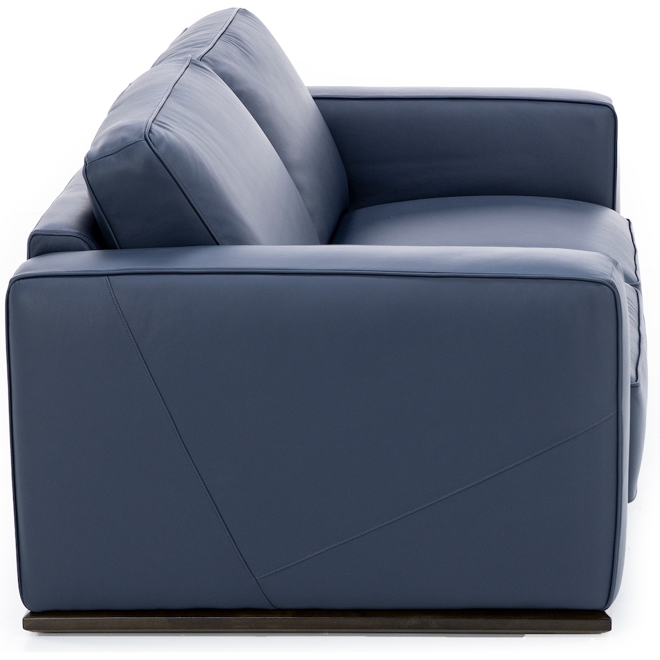 natuzzi blue  to  inches   