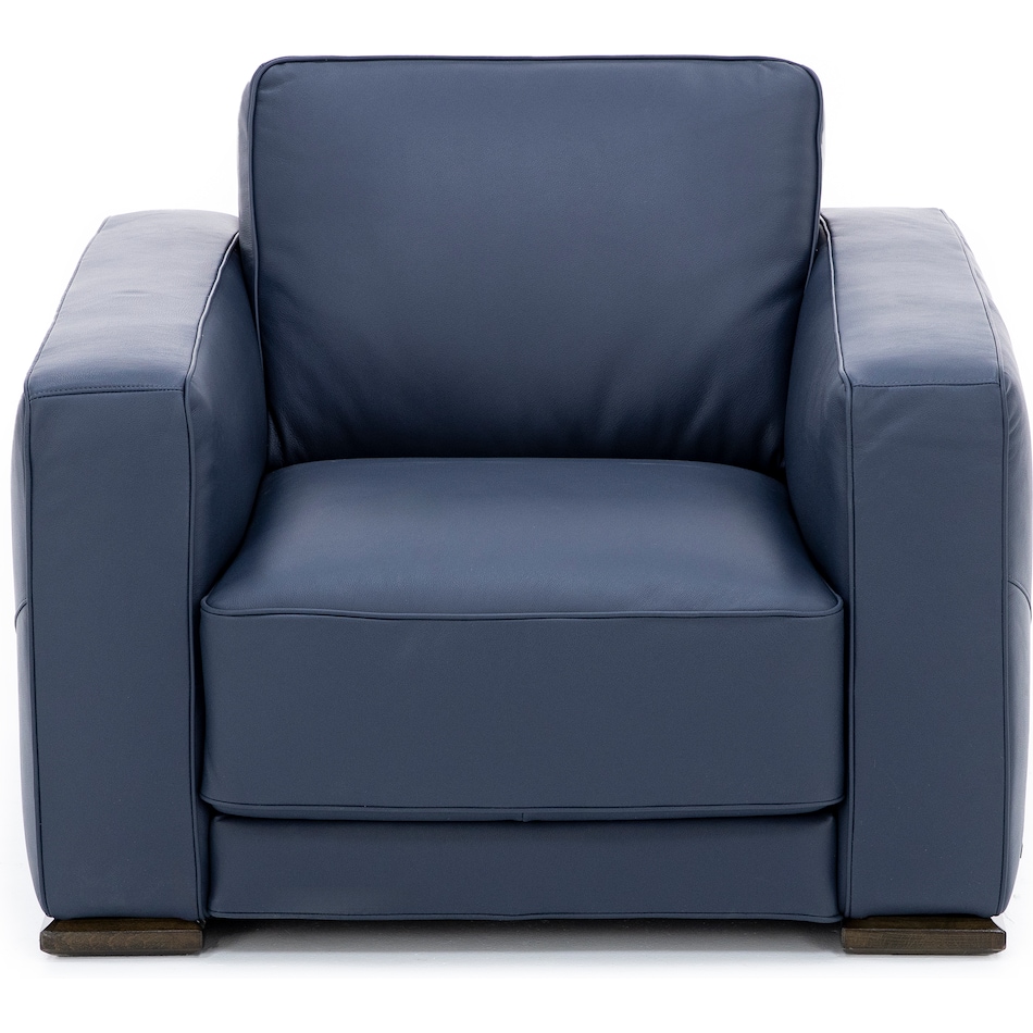 natuzzi blue chair   