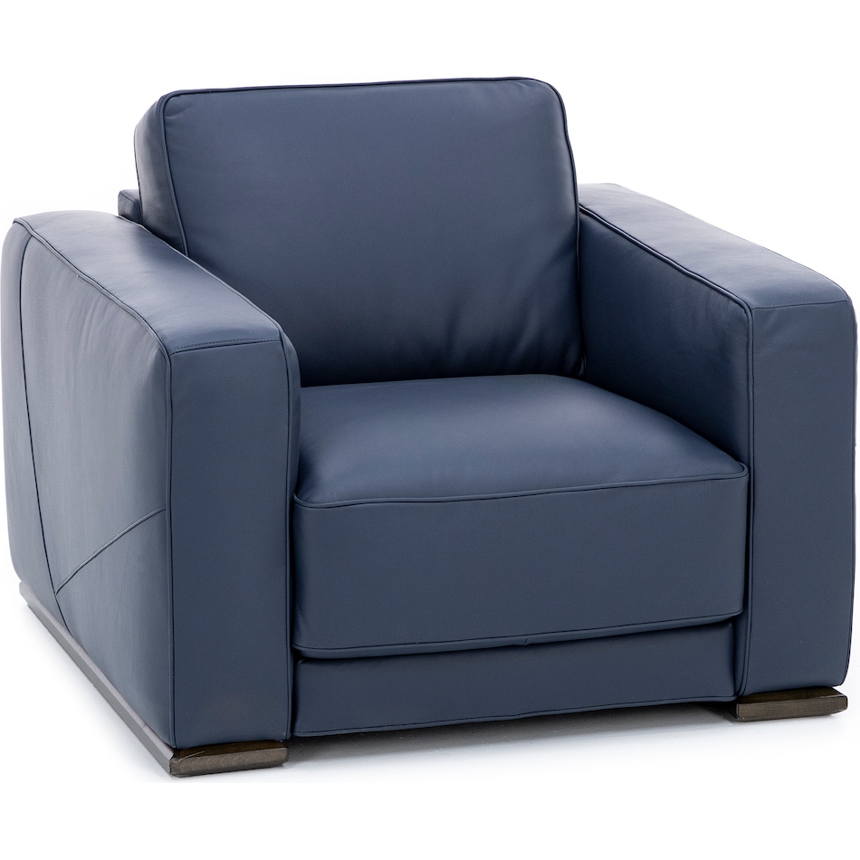 natuzzi blue chair   