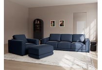 natuzzi blue chair lifestyle image   