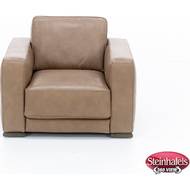 Bianca Leather Chair in Brown