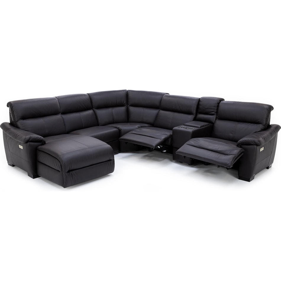 natuzzi brown mtn lth sectional piece qpkg  