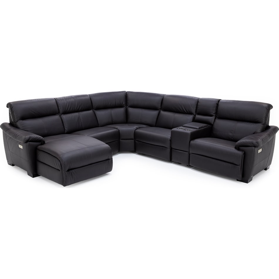 natuzzi brown mtn lth sectional piece qpkg  