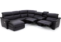 natuzzi brown mtn lth sectional piece qpkg  