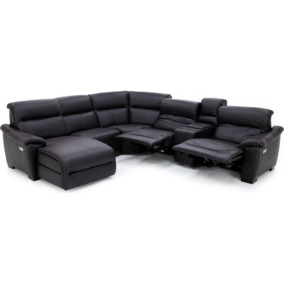natuzzi brown mtn lth sectional piece qpkg  