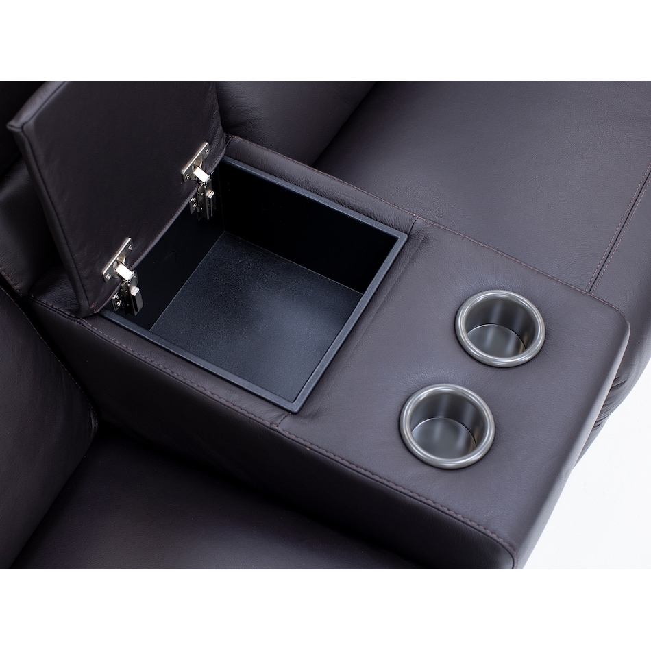 natuzzi brown mtn lth sectional piece qpkg  