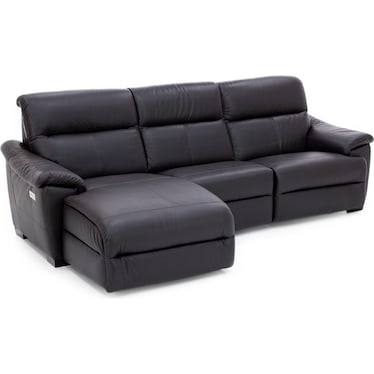 Lorenzo 3-Pc. Leather Fully Loaded Wall Saver Reclining Chaise Sofa