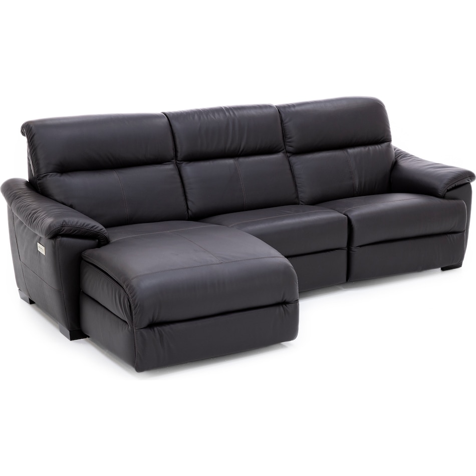 natuzzi brown mtn lth sectional piece pkg  