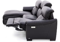 natuzzi brown mtn lth sectional piece pkg  