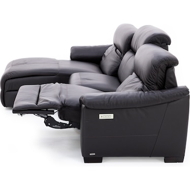 Lorenzo 3-Pc. Leather Fully Loaded Wall Saver Reclining Chaise Sofa