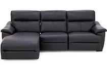 natuzzi brown mtn lth sectional piece pkg  