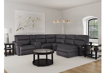 natuzzi brown mtn lth sectional piece lifestyle image zpkg  