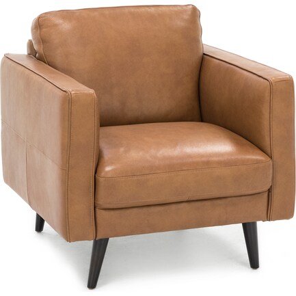 Turin Leather Chair in Brandy