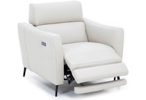 natuzzi cream recliner   