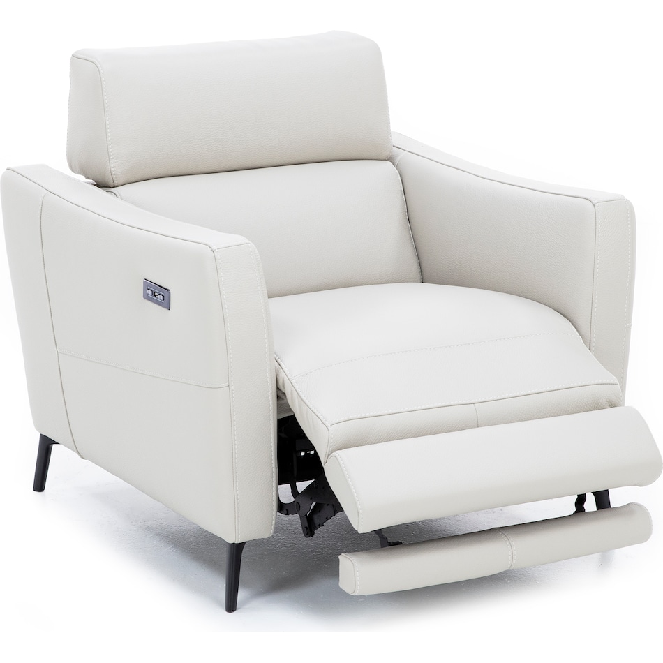natuzzi cream recliner   