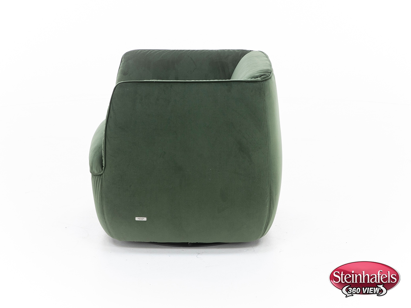 natuzzi green swivel chair  image   