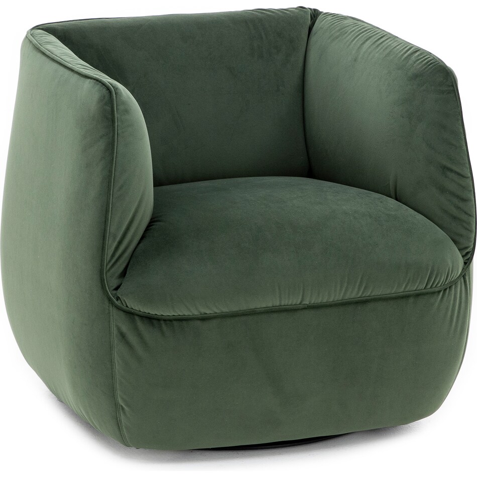 natuzzi green swivel chair   
