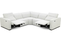 natuzzi greige mtn fab sectional pkg  