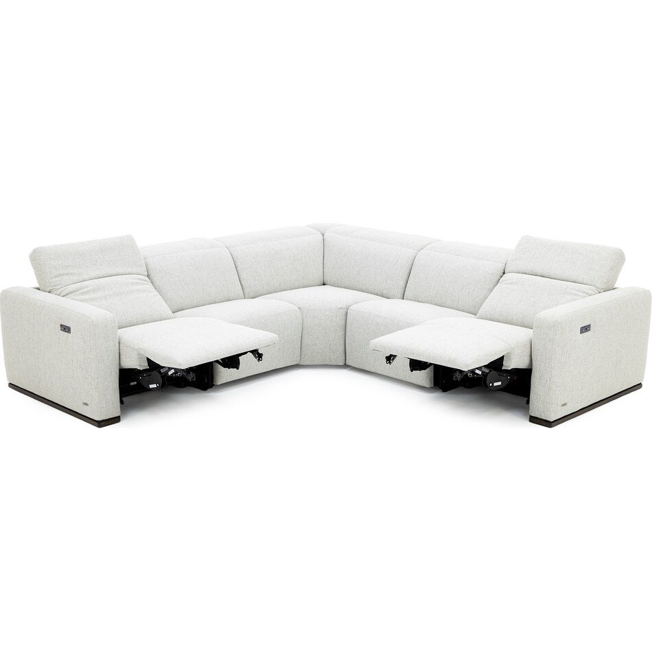 natuzzi greige mtn fab sectional pkg  