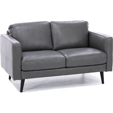 Turin Leather Loveseat