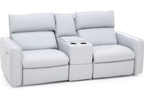 natuzzi grey mtn lth sectional piece pkg  