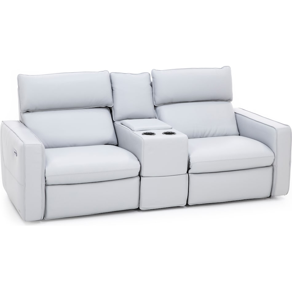 natuzzi grey mtn lth sectional piece pkg  