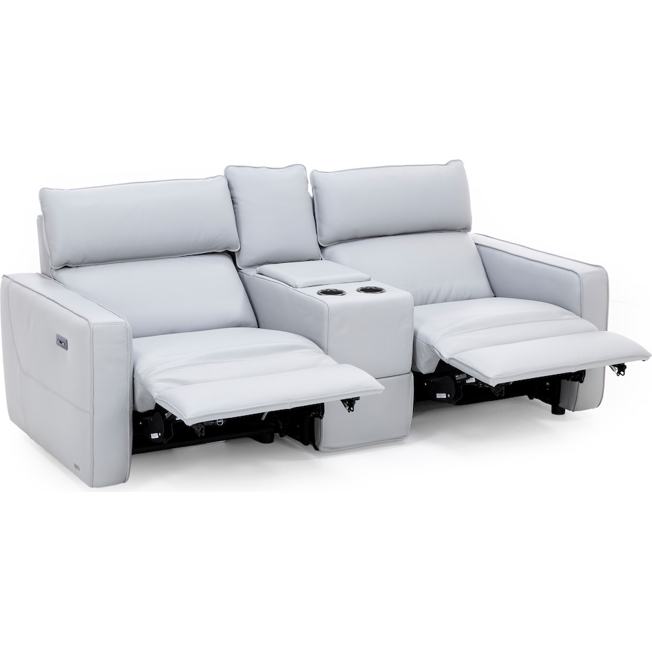 natuzzi grey mtn lth sectional piece pkg  