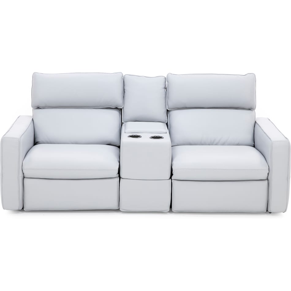 natuzzi grey mtn lth sectional piece pkg  