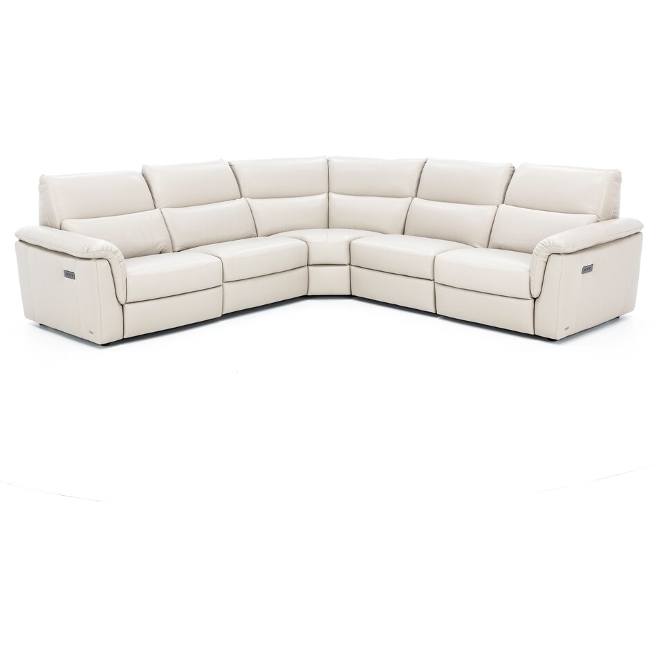 natuzzi grey mtn lth sectional piece pkg  