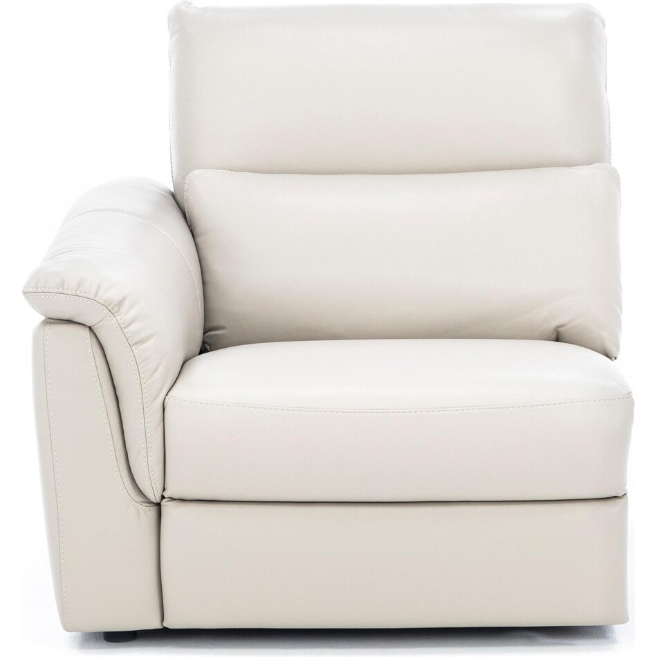 natuzzi grey mtn lth sectional piece pkg  