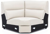 natuzzi grey mtn lth sectional piece pkg  