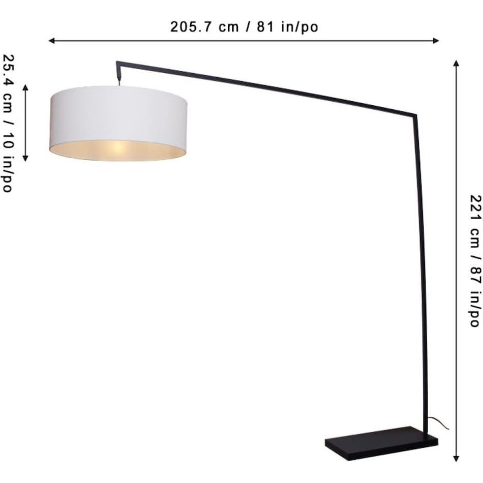 ncad black arc lamp   