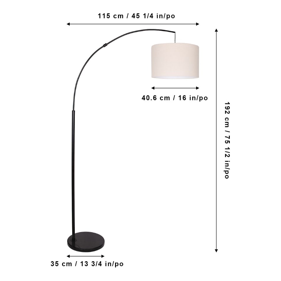 ncad black arc lamp   