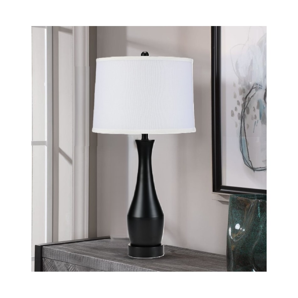 ncad black table lamp   