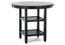 ncla black counter height round oval   
