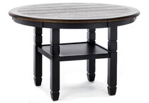 ncla black standard height round oval   