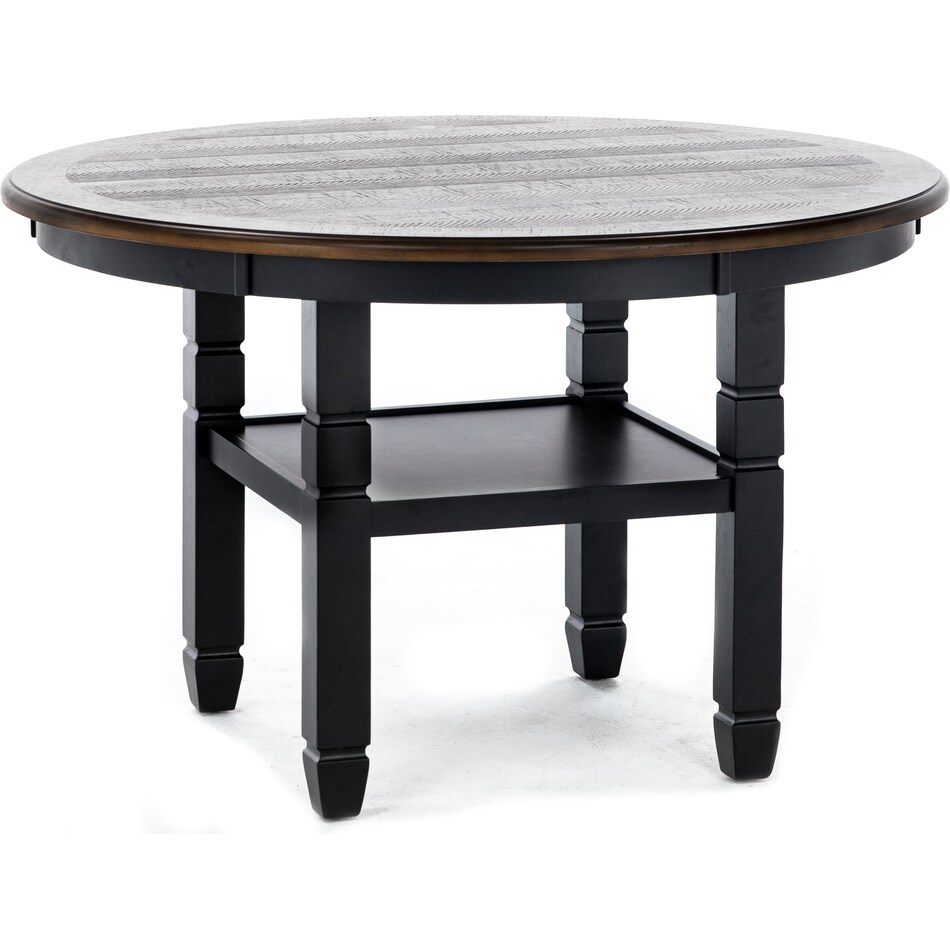 ncla black standard height round oval   