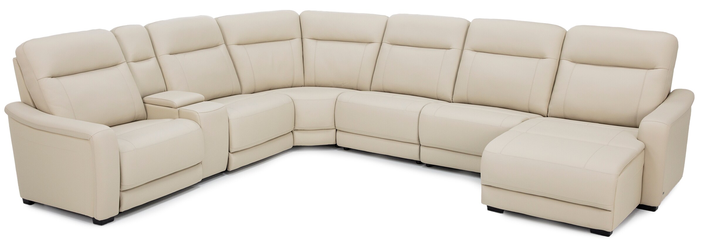 Drew & Jonathan Home Newport 2-Pc. Leather Power Headrest