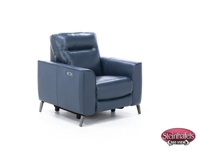 nice link blue recliner  image   