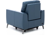 nice link blue recliner   