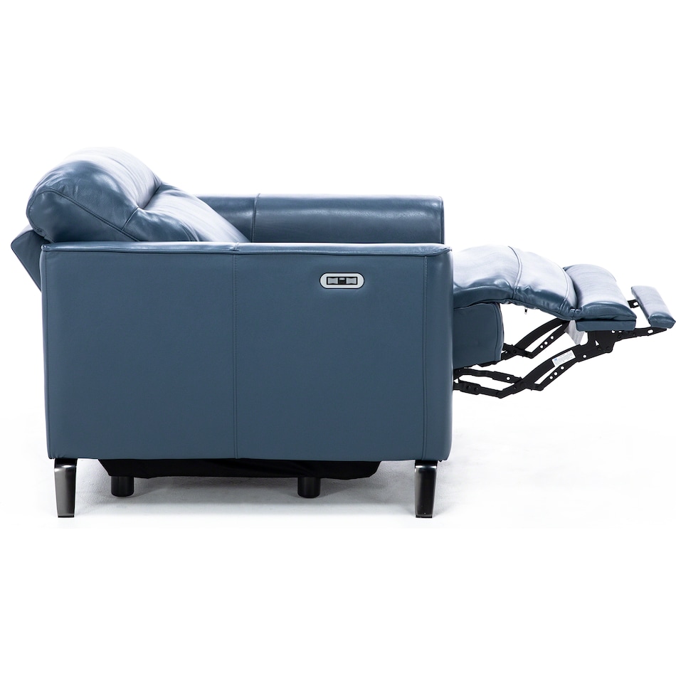 nice link blue recliner   