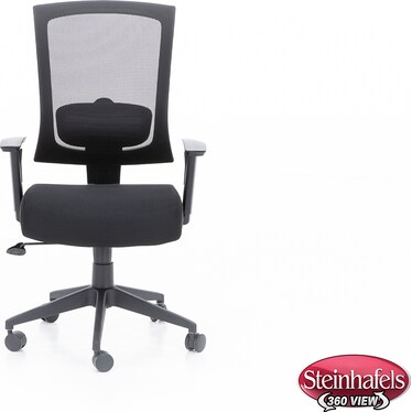 Black Lumbar Support Office Chair