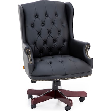 Black Traditional Office Chair