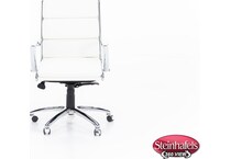 norstar office products inc white desk chair  image exc  
