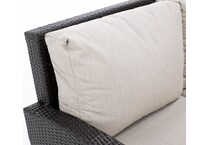 northcape international brown raf loveseat pkg  